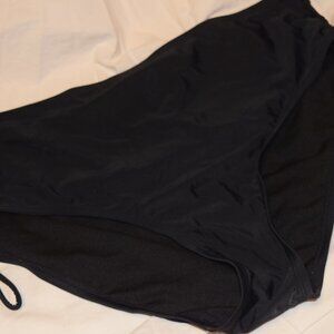 Xhilaration Black Swim Briefs, Size 24W/26W